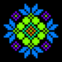 download Ornament Rose clipart image with 90 hue color