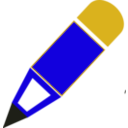 download Pencil clipart image with 45 hue color