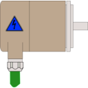 download Encoder Profibus clipart image with 180 hue color