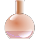 download Flat Bottom Flask clipart image with 180 hue color