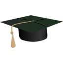 download Student Hat Rmx clipart image with 270 hue color