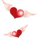 download Red Heart clipart image with 0 hue color