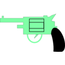 download Gun Pistol clipart image with 90 hue color