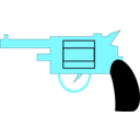 download Gun Pistol clipart image with 135 hue color