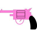 download Gun Pistol clipart image with 270 hue color