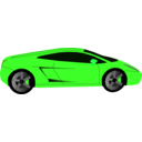 download Orange Car clipart image with 90 hue color