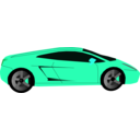 download Orange Car clipart image with 135 hue color