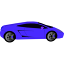 download Orange Car clipart image with 225 hue color