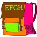 download Bag clipart image with 90 hue color