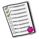 download Check List clipart image with 315 hue color