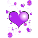 download Red Heart clipart image with 315 hue color