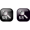 download Icon Geolocalisation Magnifier clipart image with 90 hue color