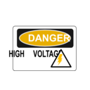 download Danger High Voltage Alt 2 clipart image with 45 hue color