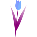 download Tulip clipart image with 225 hue color