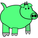 download Cartoon Pig clipart image with 135 hue color