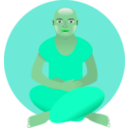 download Meditation clipart image with 135 hue color