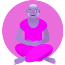 download Meditation clipart image with 270 hue color