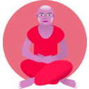 download Meditation clipart image with 315 hue color