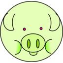 download Pig clipart image with 135 hue color