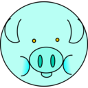 download Pig clipart image with 225 hue color