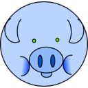 download Pig clipart image with 270 hue color