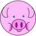 download Pig clipart image with 0 hue color