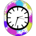 download Wall Clock Icon clipart image with 225 hue color