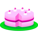 download Pink Cake clipart image with 315 hue color