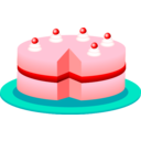 download Pink Cake clipart image with 0 hue color