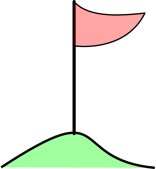 Golf Flag Hole In On Green