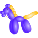 download Balloon Horse clipart image with 45 hue color