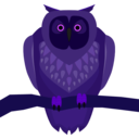 download Owl clipart image with 225 hue color