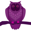 download Owl clipart image with 270 hue color