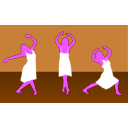 download Girl Dance clipart image with 270 hue color