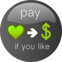 download Pay If You Like Button 2 clipart image with 45 hue color