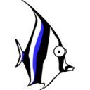 download Zebrafish clipart image with 180 hue color