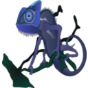 download Green Chameleon clipart image with 135 hue color