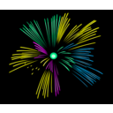 download Fireworks clipart image with 90 hue color
