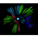 download Fireworks clipart image with 135 hue color