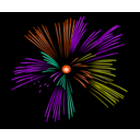 download Fireworks clipart image with 315 hue color