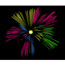 download Fireworks clipart image with 0 hue color