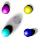 download Spheres clipart image with 180 hue color