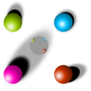 download Spheres clipart image with 315 hue color