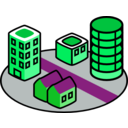 download City clipart image with 90 hue color