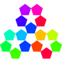 download Color Pentagon Inspiration clipart image with 45 hue color