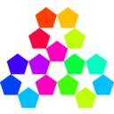download Color Pentagon Inspiration clipart image with 135 hue color