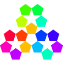 download Color Pentagon Inspiration clipart image with 225 hue color