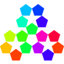 download Color Pentagon Inspiration clipart image with 315 hue color