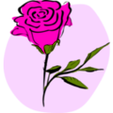 download Coloured Rose clipart image with 315 hue color