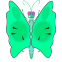 download Butterfly clipart image with 135 hue color